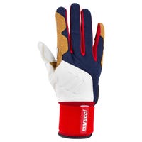 Marucci Blacksmith Men's Batting Gloves - 2022 Model in Red/White Blue Size Small