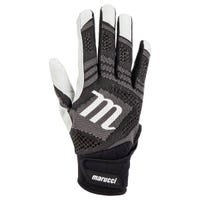 Marucci Breeze Knit Men's Batting Gloves - 2022 Model in Black Size Small