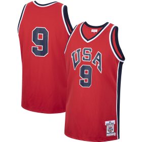 Men's Mitchell & Ness Michael Jordan Red USA Basketball Authentic 1984 Jersey