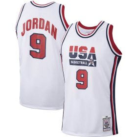 Men's Mitchell & Ness Michael Jordan White USA Basketball Authentic 1992 Jersey