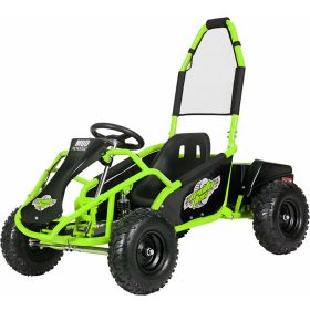 MotoTec Mud Monster Kids Electric 48v 1000w Go Kart Full Suspension - Green
