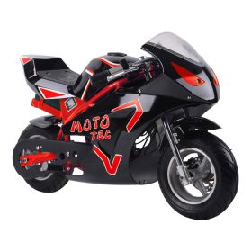 Mototec 36V Electric Pocket Bike - Black/Red