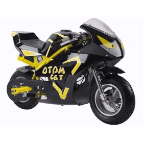 Mototec 36V Electric Pocket Bike - Black/Yellow