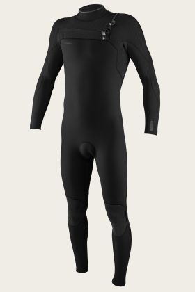 Oneill Wetsuits Mens Hyperfreak Chest Zip 3/2+mm Fullsuit in Black / XLS