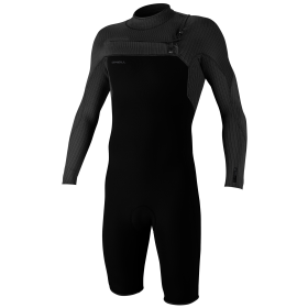 Oneill Wetsuits Mens Hyperfreak Chest Zip Long Sleeve Springsuit in Black / 2XL