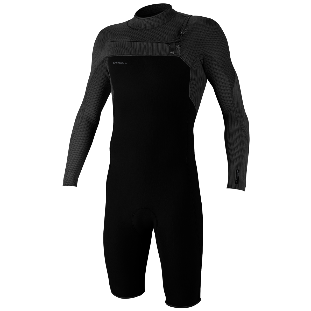 Oneill Wetsuits Mens Hyperfreak Chest Zip Long Sleeve Springsuit in Black / Large