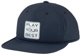 PING Men's Pyb Flex Golf Hat, Spandex/Polyester in Navy