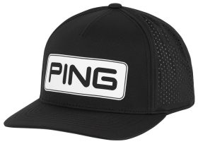PING Men's Tour Vented Delta Golf Hat in Black