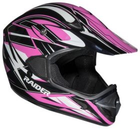 Raider RX1 MX Off-Road Helmet for Adults - Pink - Medium