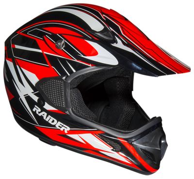 Raider RX1 MX Off-Road Helmet for Adults - Red - Large