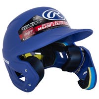 Rawlings Mach Adjust Matte Junior Batting Helmet w/ EXT Flap in Blue Size Junior (Left Handed Batter)
