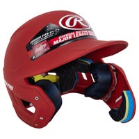 Rawlings Mach Adjust Matte Junior Batting Helmet w/ EXT Flap in Red Size Junior (Left Handed Batter)