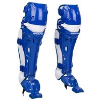 Rawlings Mach Adult Catcher's Leg Guards in Blue Size 17 in