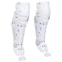 Rawlings Mach Adult Catcher's Leg Guards in White Size 17 in