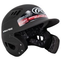 Rawlings R16 Reverse Matte Junior Batting Helmet in Black