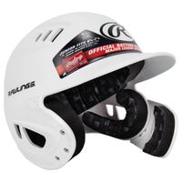 Rawlings R16 Reverse Matte Junior Batting Helmet in White
