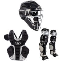 Rawlings Renegade 2.0 Adult Baseball Catcher's Kit in Black/Silver