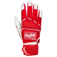 Rawlings Workhorse Adult Baseball Batting Gloves - 2022 Model in Red Size Large