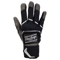 Rawlings Workhorse Compression Strap Adult Baseball Batting Gloves - 2022 Model in Black Size Large