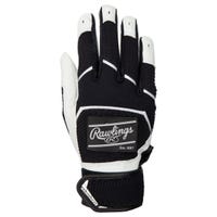 Rawlings Workhorse Youth Baseball Batting Gloves - 2022 Model in Black Size Large