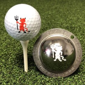 Tin Cup Golf Ball Stencil in Diablo (Devil)