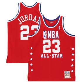 Upper Deck Michael Jordan Chicago Bulls Autographed Red 1989 Mitchell & Ness Hardwood Classics All-Star Jersey