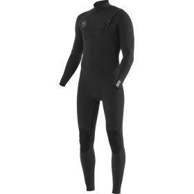 Vissla Mens Wetsuit 7 Seas 3/2mm Chest Zip Full Suit in Black / LT / Vissla Wetsuits