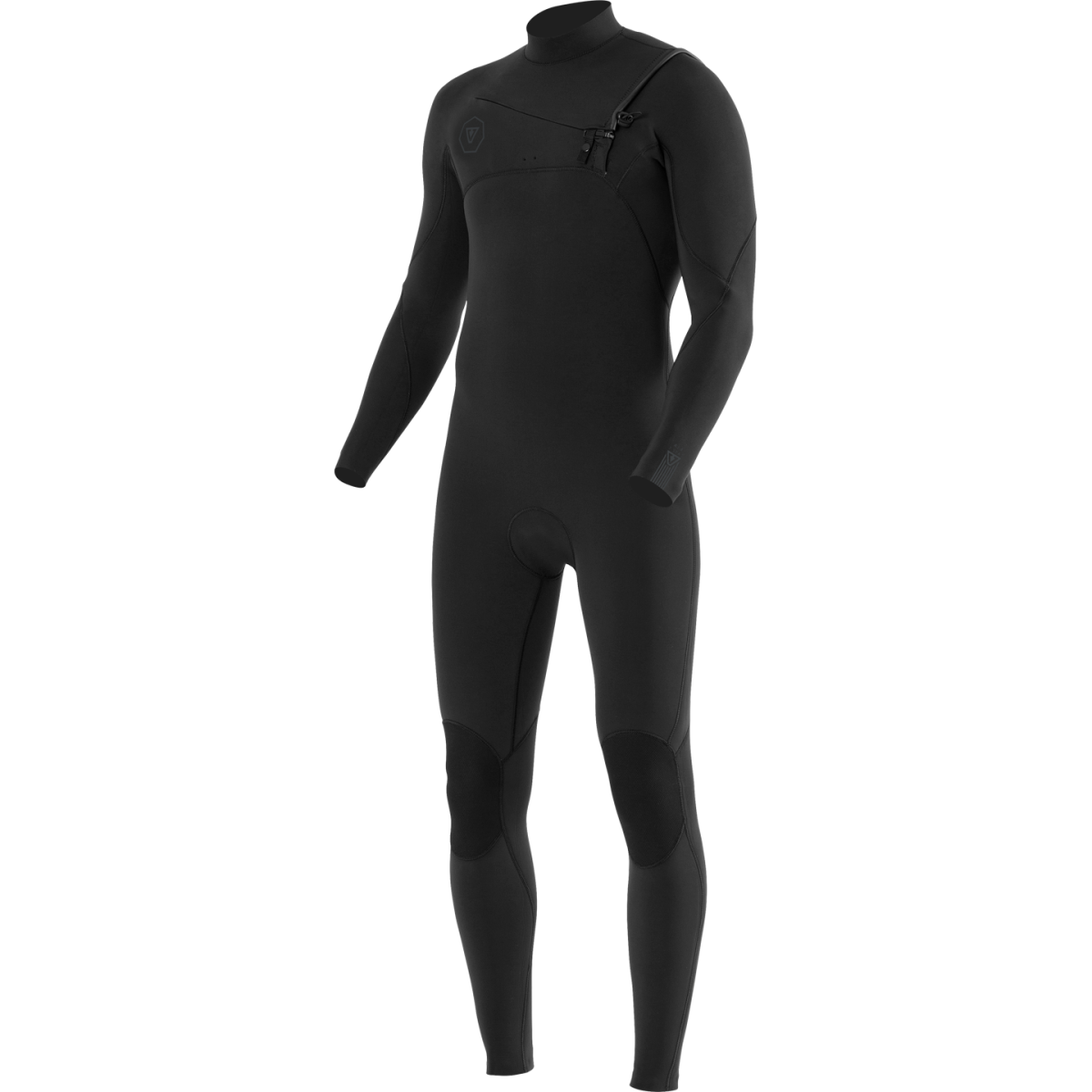 Vissla Mens Wetsuit 7 Seas 3/2mm Chest Zip Full Suit in Stealth (Tonal Logos) (Ste) / LS / Vissla Wetsuits