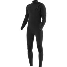 Vissla Mens Wetsuit 7 Seas 3/2mm Chest Zip Full Suit in Stealth (Tonal Logos) (Ste) / Large / Vissla Wetsuits