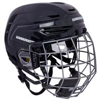 Warrior Alpha One Pro Hockey Helmet Combo in Black