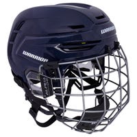 Warrior Alpha One Pro Hockey Helmet Combo in Navy