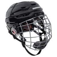 Warrior Covert CF 100 Senior Hockey Helmet Combo in Black