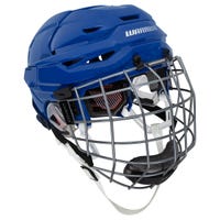 Warrior Covert CF 100 Senior Hockey Helmet Combo in Royal