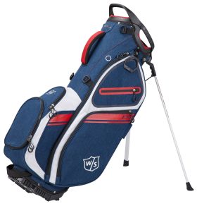 Wilson Exo Ii Carry Stand Bag in Navy/White/Red, Size 9.5" x 7.5"