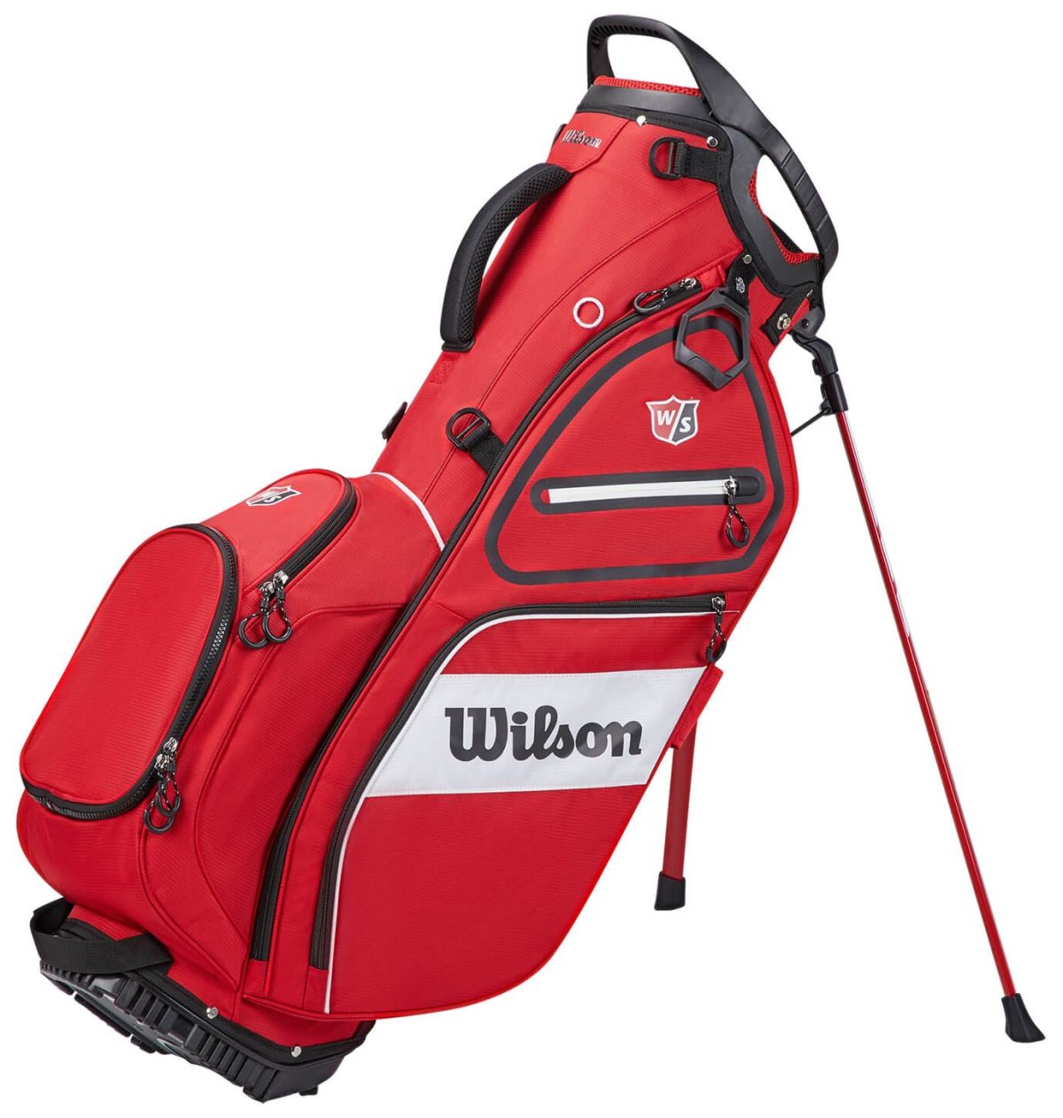 Wilson Exo Ii Carry Stand Bag in Red, Size 9.5" x 7.5"