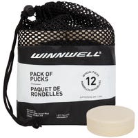 Winnwell Goalie Training Puck - 12 Pack in White