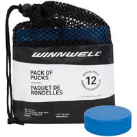Winnwell Youth 4oz Training Puck - 12 Pack in Blue