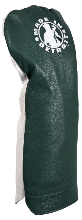 Winston Collection Leather Made In Detroit Driver Headcovers in Green/White