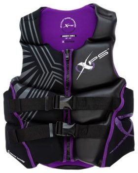 XPS Platinum Neoprene Segmented Life Jacket for Ladies - Black/Purple - L