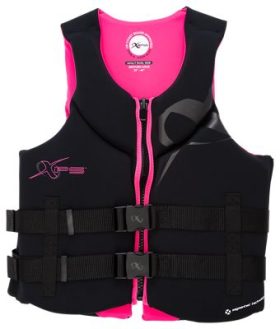 XPS Segmented Neoprene Life Jacket - Black/Pink - M/L