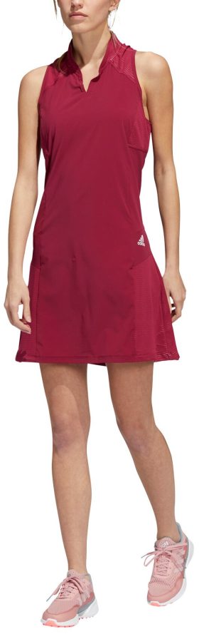 adidas Women's Heat.rdy Sleeveless Golf Dress 2022, Nylon/Elastane in Legacy Burgundy, Size XL