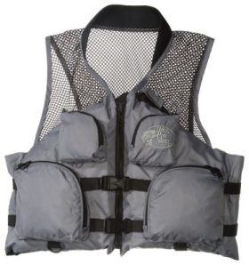Bass Pro Shops Deluxe Mesh Fishing Life Vest for Adults - Silver Grey - 2XL
