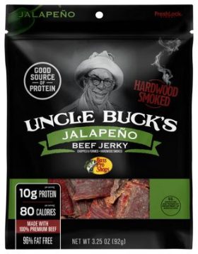 Bass Pro Shops Uncle Buck's Jalapeno Beef Jerky - 3.25 oz.
