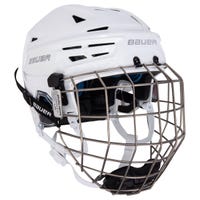 Bauer RE-AKT 150 Hockey Helmet Combo in White