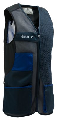 Beretta Uniform Pro 20.20 SX Left-Handed Shooting Vest for Men - Blue Total Eclipse/White - S