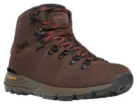 Danner Mountain 600 Suede Waterproof Hiking Boots for Ladies with Extra Laces - Java/Bossa Nova - 6.5M