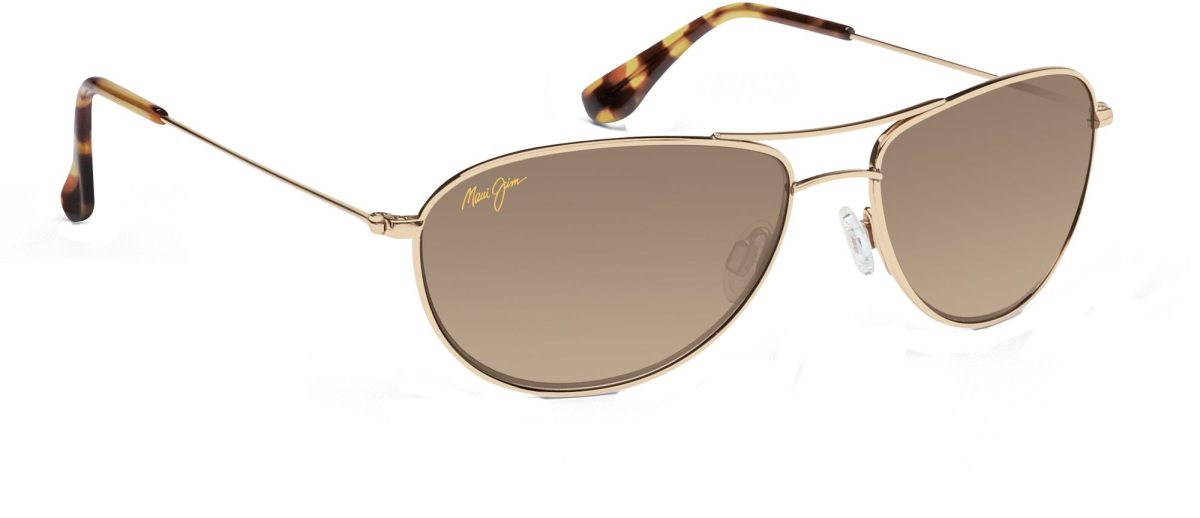 Maui Jim Baby Beach Polarized Aviator Sunglasses, Men's, bronze