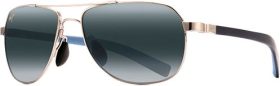 Maui Jim Guardrails Polarized Aviator Sunglasses, Men's, grey
