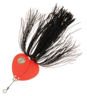 Musky Mayhem Tackle Double Showgirl Spinner - 7-1/2'' - Black/Orange