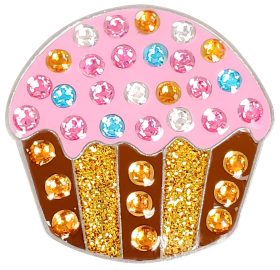 Navika USA Navika Women's Ball Marker Adorned With Crystals From Swarovski in Cupcake